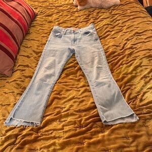 MOTHER Light Blue Flare Jeans